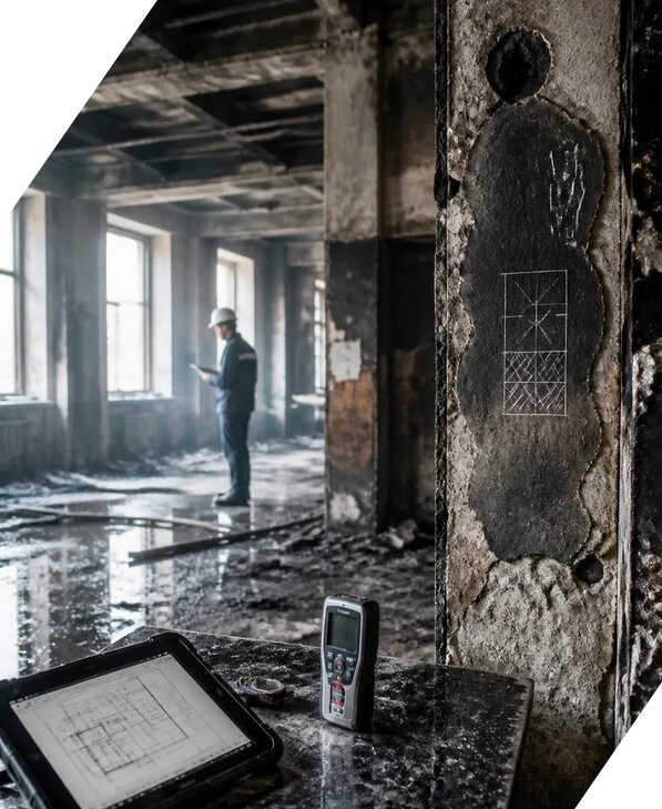 Обследование зданий после пожара в Салехарде от 16056 р. | ЭкспертизаРоссия