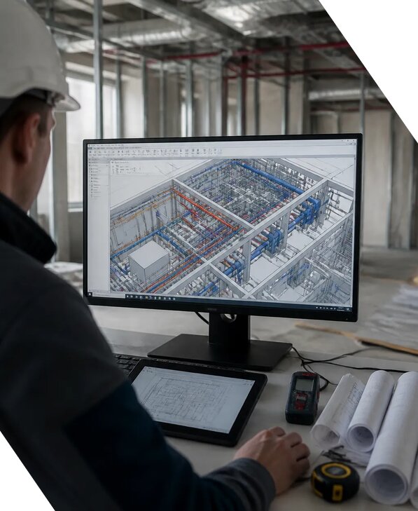 Создание BIM модели инженерных сетей для объектов в Салехарде